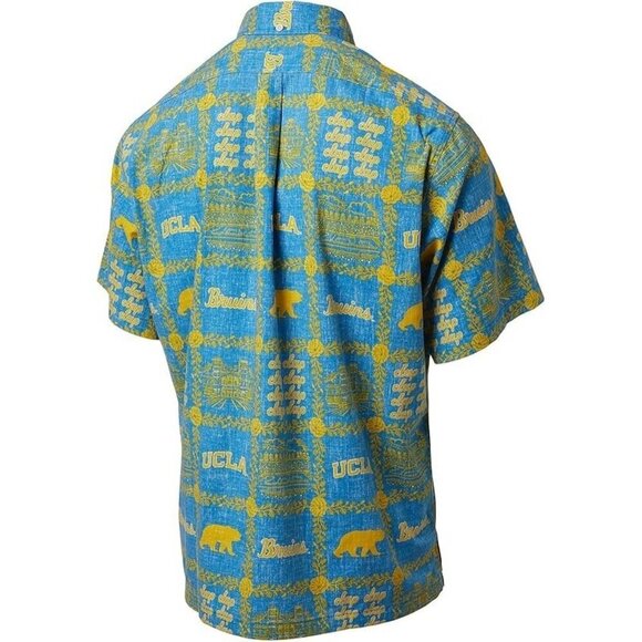 Reyn Spooner University California UCLA Tailored Hawaiian Button Shirt M NWT - Picture 2 of 5